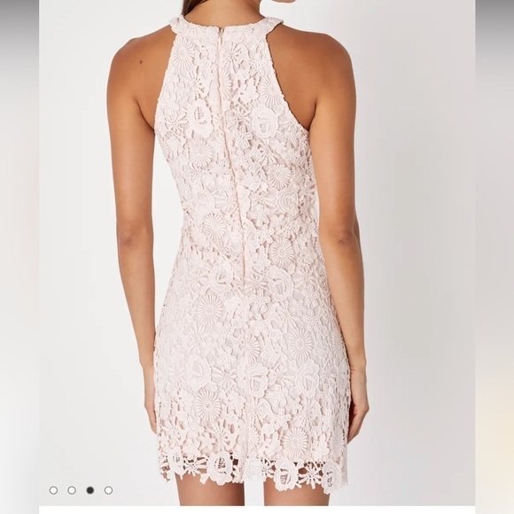 Lulus Love Poem Blush Pink Lace Mini Dress - Picture 3 of 10